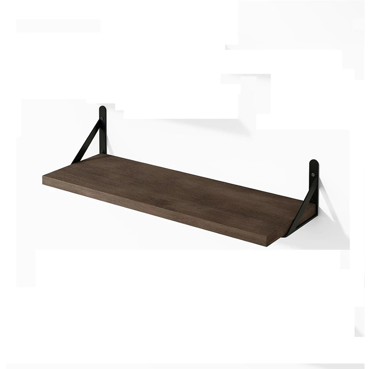 Wall-Mounted Wooden Floating Shelves