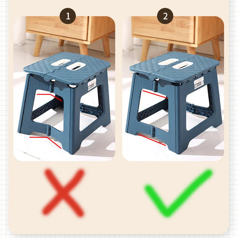 Lightweight Folding Step Stool – Non-Slip Portable Footstool