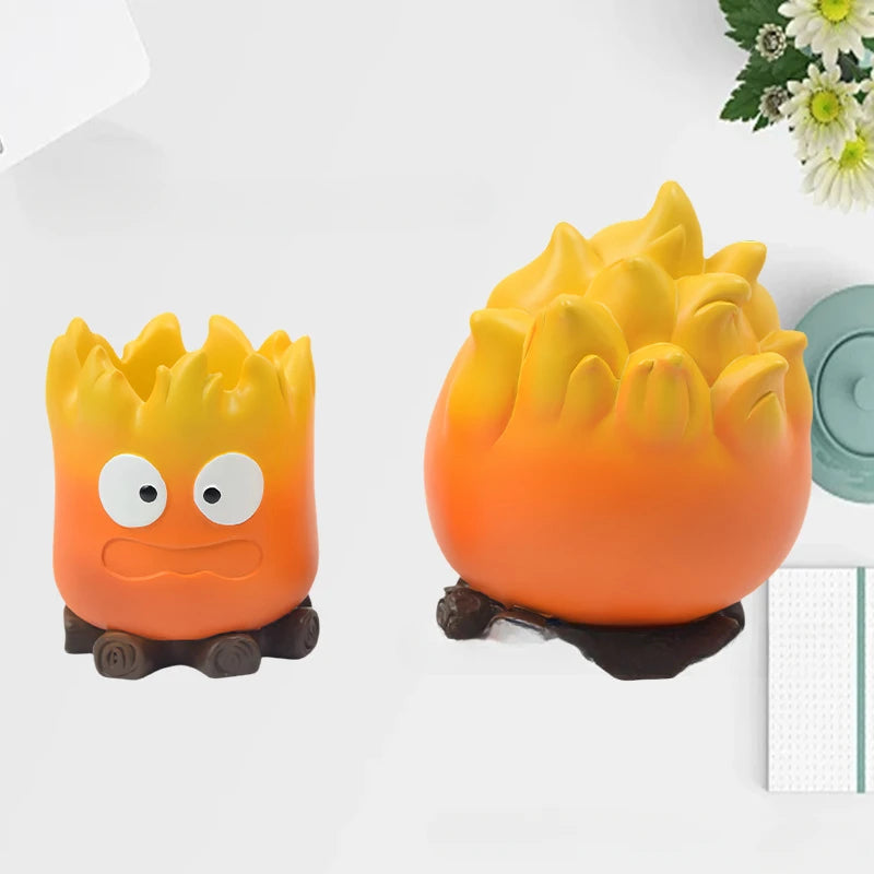Calcifer Fire Desktop Ornament – Creative Snack & Key Tray