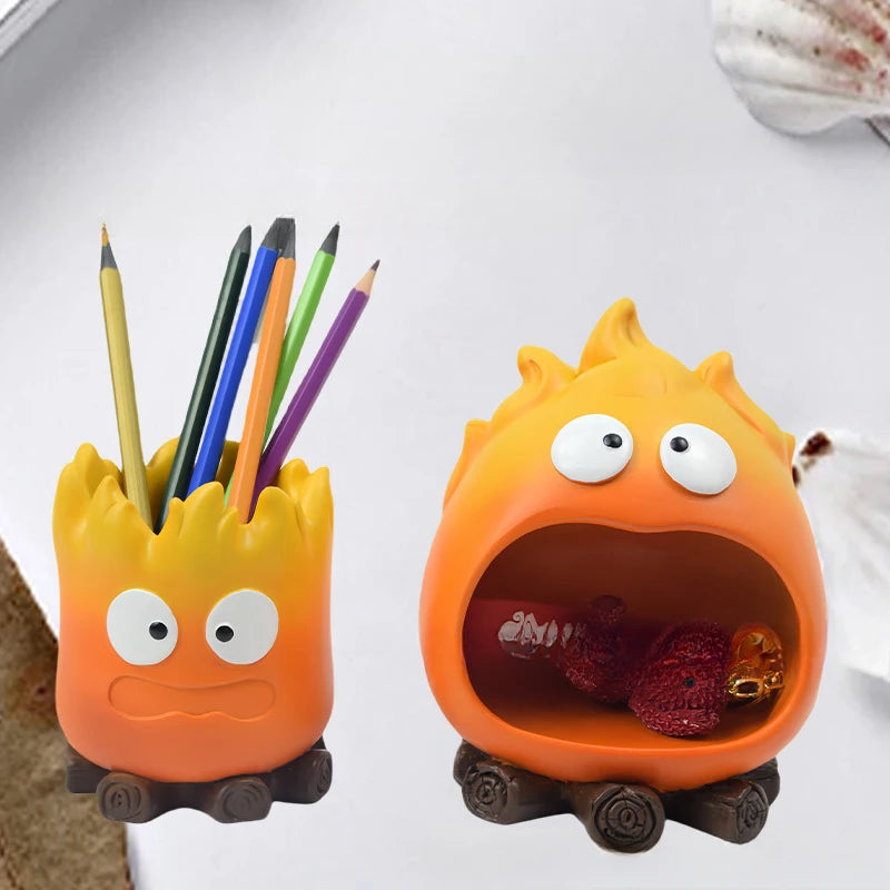 Calcifer Fire Desktop Ornament – Creative Snack & Key Tray