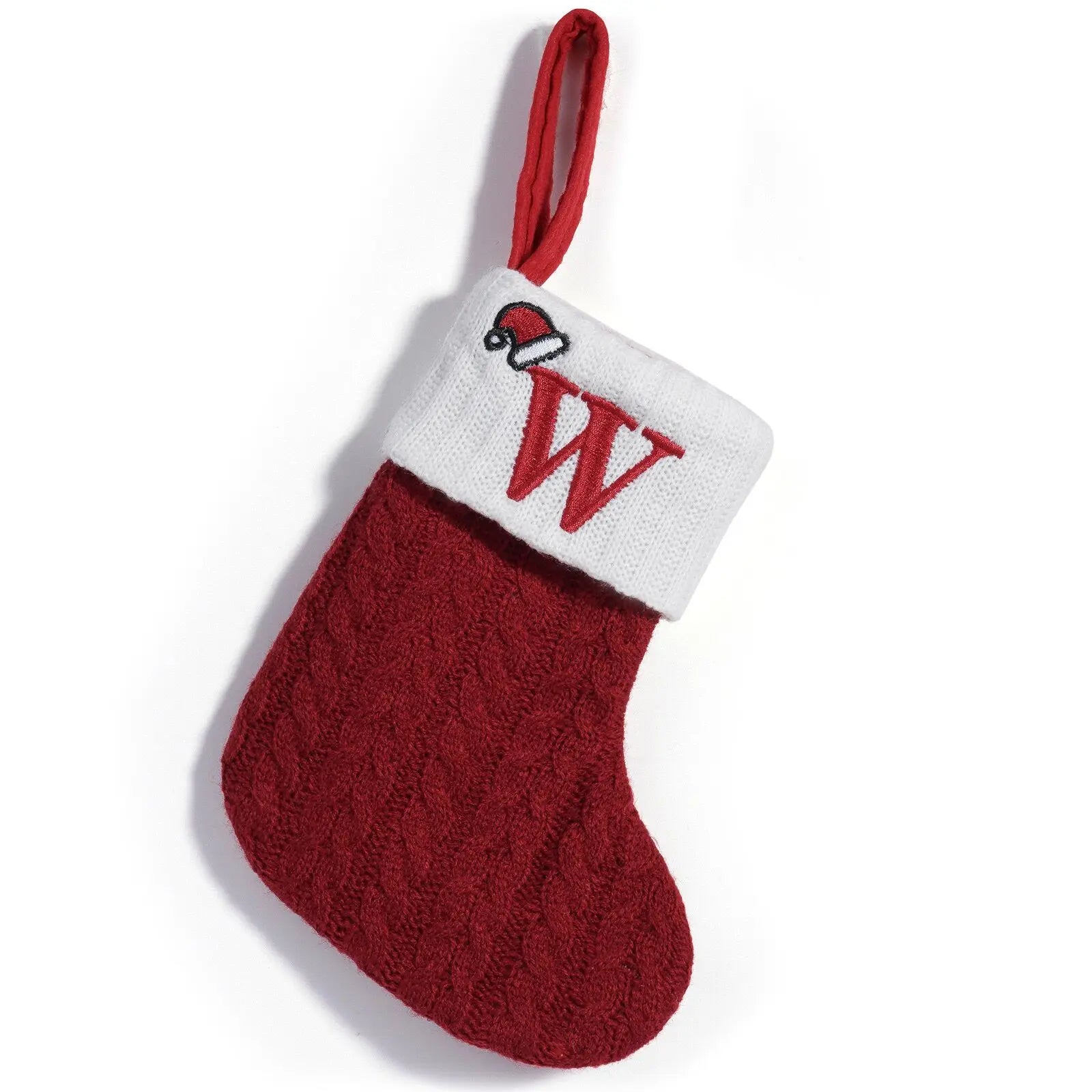 Alphabet Knitted Christmas Stockings