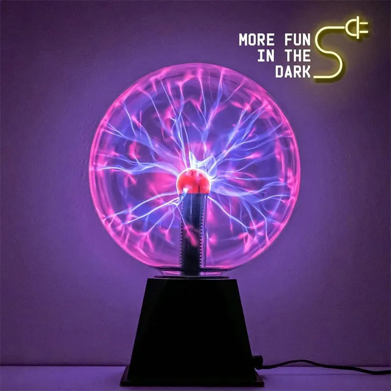 Magic Plasma Ball Lamp – Touch-Activated LED Night Light