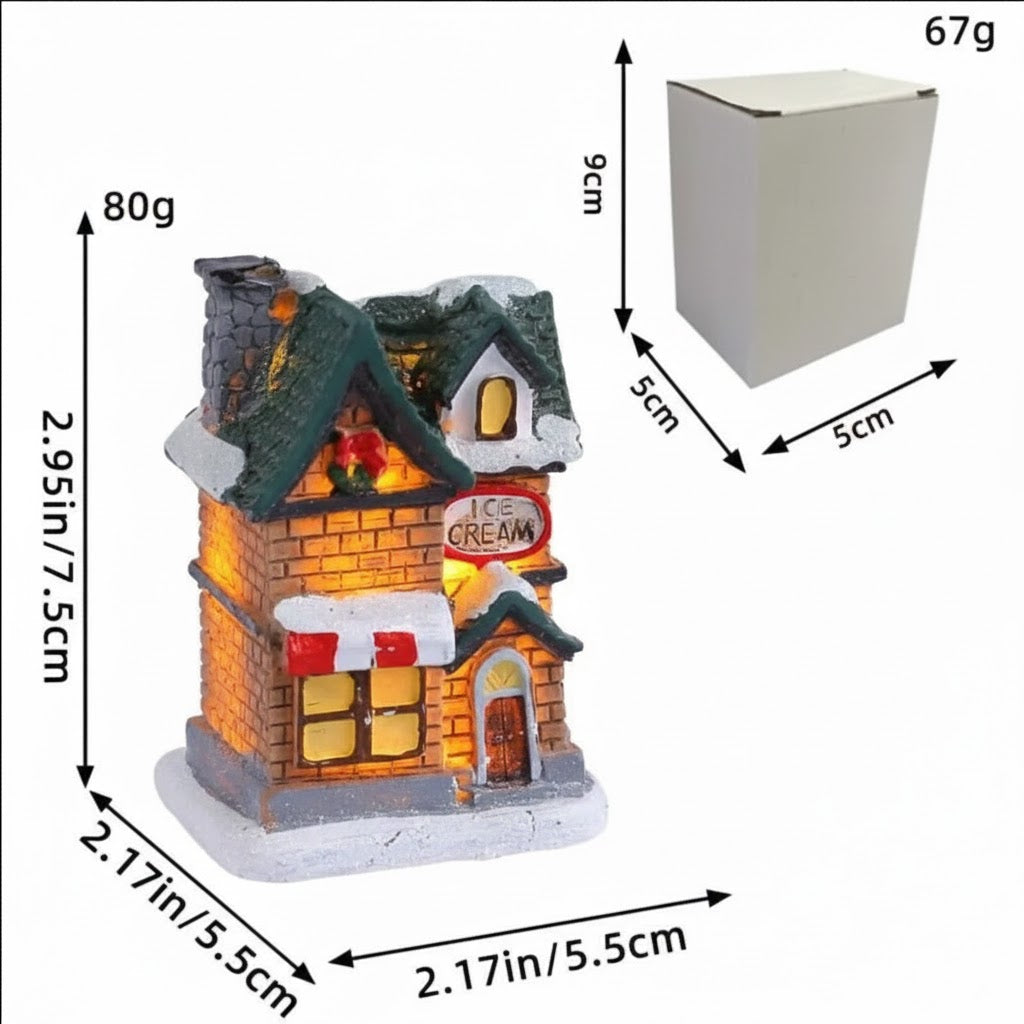 LED Christmas Village Ornaments